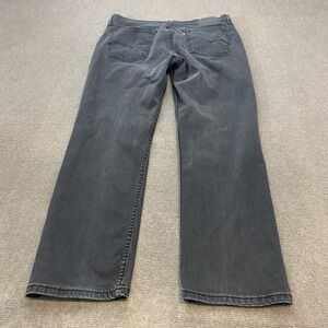 Levis 514 Jeans Mens 34x29 Faded Black Straight Leg Water Less Stretch Denim